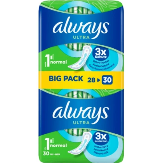 Always® Ultra Normal Damenbinden 30ST 1 Always® Ultra Normal Damenbinden 30ST