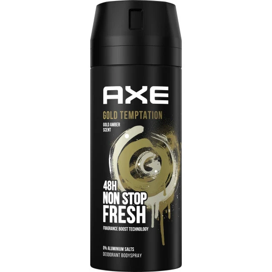 Axe Bodyspray Gold Temptation 150ML 1 Axe Bodyspray Gold Temptation 150ML
