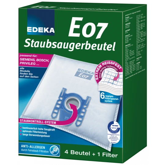 Staubsaugerbeutel E07 4ST 1 Staubsaugerbeutel E07 4ST