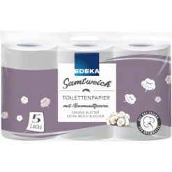 Toilettenpapier Samtweich 5-lagig 6x 130 Blatt