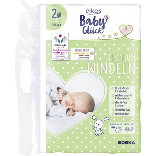 Baby Glück Premium Windeln 2 Mini 3-6KG 42ST 1 Baby Glück Premium Windeln 2 Mini 3-6KG 42ST