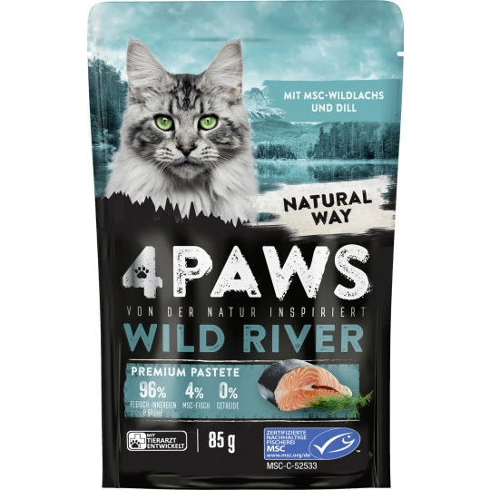 Paws Wild River Wildlachs Und Dill 85G 1 Paws Wild River Wildlachs Und Dill 85G